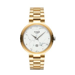 VITAE London Elmington Marble Bracelet Watch, 36MM in Rose Gold NWT $259